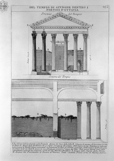 Portico of Octavia by Giovanni Battista Piranesi